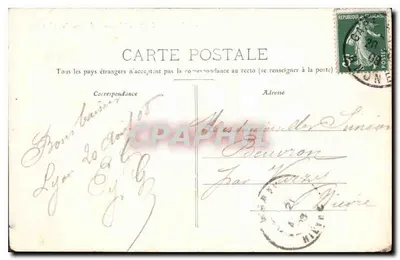 LYON - Pont du Chemin de Fer sur la Saône — éditeur P. Martel, Lyon, n° 71 — Achterkant