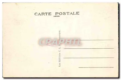 Los Rapidos del DOUBS después de la Caida — Frontera Francia-Suiza — Ediciones C. L. B. Besançon, n° 836 — Reverso