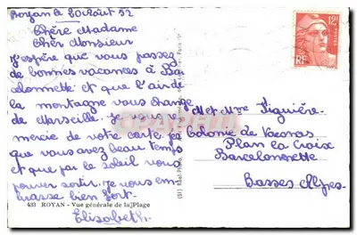Royan — Ogólny widok plaży — (S1) Real. Fot. — 433 — Rewers