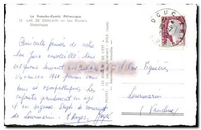 Jezioro Chalain — Les Rochers — Les Éditions de l'Est — Rewers