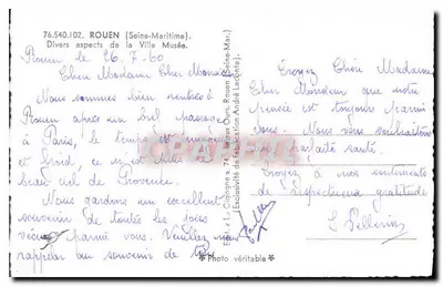 Rouen — Divers aspects de la Ville Musée — Wydawca: « Le Citroën » — Rewers
