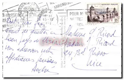 Widok z lotu nad Marseillą — Quai du Port — Wydawca Mireille, nr 30 — Rewers
