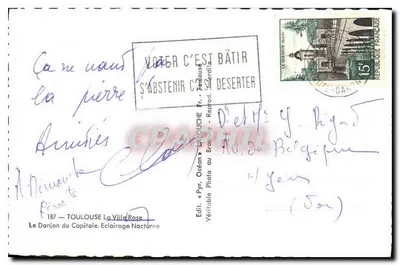 Le Donjon du Capitole — Toulouse — Édit. LAROUCHE — Verso