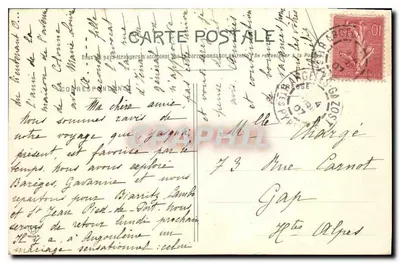 Os Altos-Pirineus — Argeles — Vista geral tirada da Estrada das Águas-Bonnes — Fototipia Lobouche frères, Toulouse — Verso