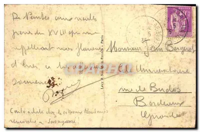 NANTES - Quai de la Fosse - Maison du XVIIIe siècle — LL — Verso