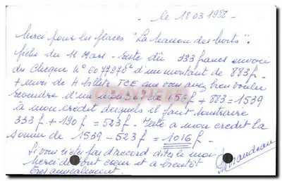 Petit-Colombes — Avenue de la République — Éditeur : Laucezeux, Journaux, 26, Blvd du Havre, Petit-Colombes — Verso