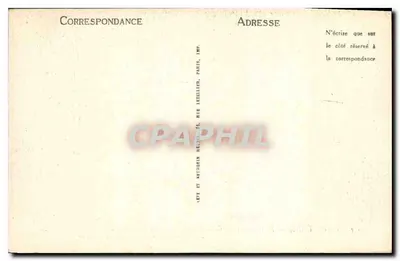 Compiègne — Zamek — Pokój spania Napoleona I — LL — Rewers