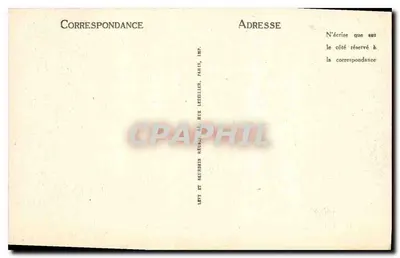 Compiègne — Zamek — Pokój sypialny Marie-Antoinette — LL — Rewers