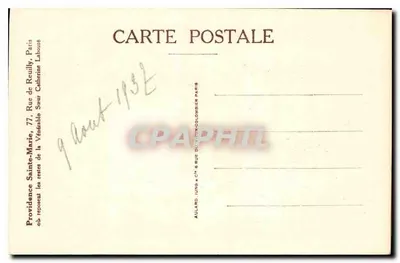 Segunda aparição da Virgem Milagrosa para a Venerável Irmã Catherine Labouré — Segunda fase — Impressora da Providência Santa Maria, Paris — Verso