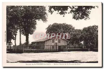 Berço de São VICENTE-DE-PAUL — Casa Natale de São Vicente-de-Paul — Posto Auer, Ixaz