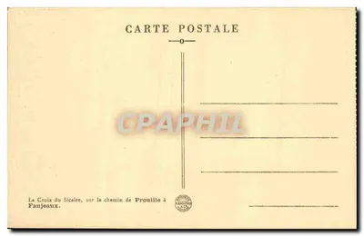 A Cruz do Sicário — ao longo do caminho de Prouille a Fanjeaux — editor A. Darduy — Verso