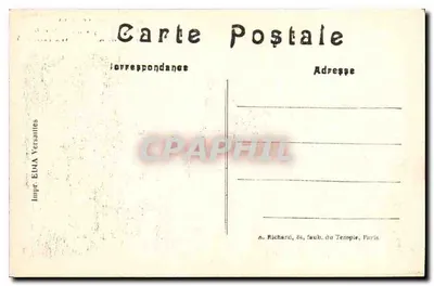 Albert (Somme) — O que resta de um bairro da cidade após sua destruição pelos alemães — A.R. visa Paris 685 — Verso