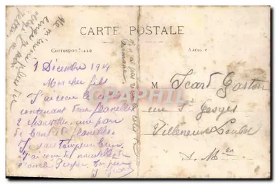 Cinque soldati della 114esima divisione — Villeneuve-sur-Lot — edizione Villeneuve-sur-Lot, n°6 — Verso