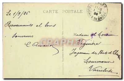 Arles - Les Alyscamps - Capela São Honório — Imprensa Reunidas, Paris, n°17 — Verso