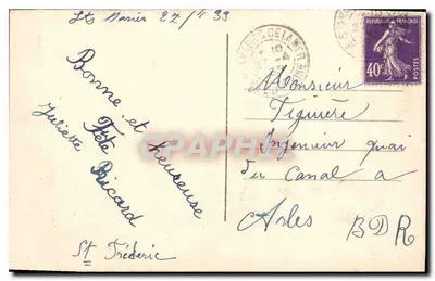 Os Monumentos Romanos de St-REMY-de-Provence — Coleção L. A. n° 825 — Verso