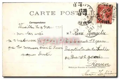 Parque de Versailles — Bassin das Rocailles ou Sala de Bal — n°74 — Verso