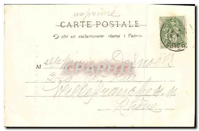 DIJON — Hotel de Vogné — L. V., wyd. 1901 — Rewers