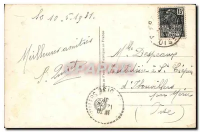 Palácio de Compiègne — Avenida de Beaumont — A.N. Paris, n°29 — Verso