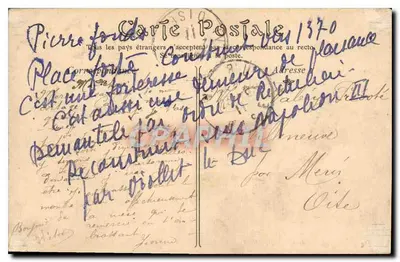 Zamek PIERREFONDS — Sala Odbioru — Wydawca nieznany — Rewers