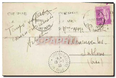 Dieppe - Algemene uitzicht genomen vanaf de Kerk van Saint-Jacques — n° 94 — Achterkant