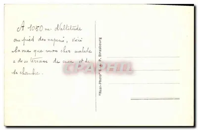 A Cadeia do Mont-Blanc — Assy-Passy (Alta-Sabóia) — Cab — Verso