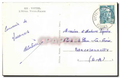 VITTEL - L'Hôtel Vittel-Palace — Wydawnictwo Roder - n°623 — Rewers