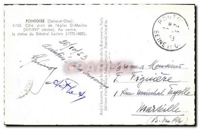 Kościół Świętego Maclou — Pontoise (Seine-et-Oise) — Éditions d'art Guy — Rewers