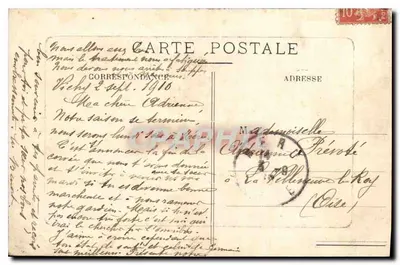 Vichy — Pałac Sévigné — Wydawca Jacetin — Rewers
