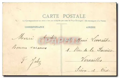 Castelo de la Serraz — Bourget-du-Lac (Savoie) — E. Reynaud, editor Chambéry — Verso