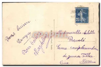 Paris — A Bolsa — LIP — Verso