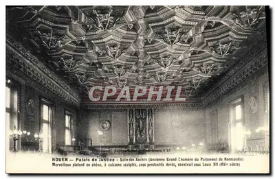 ROUEN — Pałac Sądowy — Sala Trybunału (Dawna Wielka Izba Sądu Normandzkiego) — wydawca Antonin Béchard, nr 813