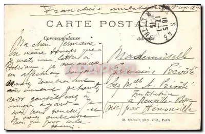 Paryż – Most Arcole i Hotel de Ville — E. M. n°5031 — Rewers