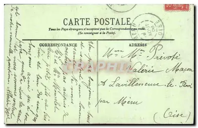 Paris — Le Jardin des Tuileries et le Musée du Louvre — LL. — n° 1138 — Verso
