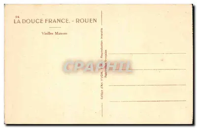 Rouen — Stare Domki — Wydawnictwo Art YVON — Rewers
