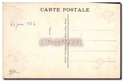 Katedra w ROUEN — Pełny widok z Grosse Cloche — Karty « La Cigogne » — Rewers