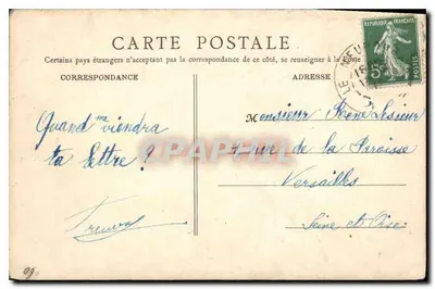 Rouen — Widok ogólny — Wydawca nieznany — Rewers