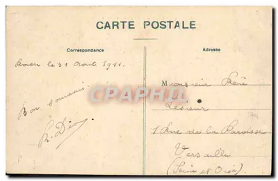 Rouen — Ogólny widok ku Seinie — C.V. 421 — Rewers