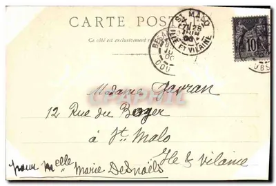 Eingang zu den Bassins du Doubs — Besançon — Verleger J. Poirier N°1 — Rückseite
