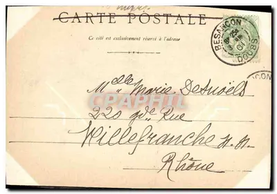 Vale da LOUE - O Castelo de Ciéron — a. S. — 3 Julho 1901 — Verso