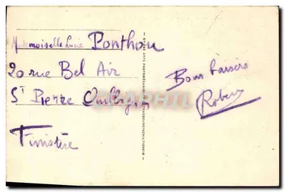 Biarritz - Katedra św. Eugenii i Hotel Anglijski — Stara pocztówka nr 3, wydawca ARA — Rewers