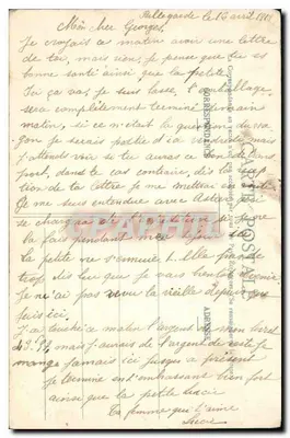 Bellegarde - Gorges e Ponte di Lucev — Cartolina d'epoca — Verso