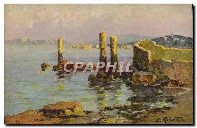 Ruínas costeiras — vista de porto — E. Robert, n° 30
