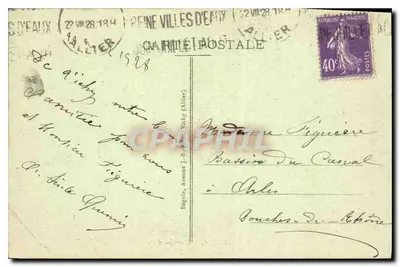 Vichy - L'Ancien Parc — éditeur Idéal, n° 351 — Verso