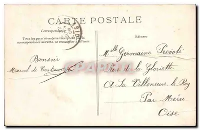 Versailles — O Petit Trianon — Editor desconhecido, n° 112 — Verso