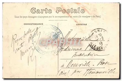 Rennes - Jardín de las Plantas - Vista de las Serres, tomada desde la Avenida de los Robles — E. Mary-Rousselière, Rennes, n°1241 — Reverso