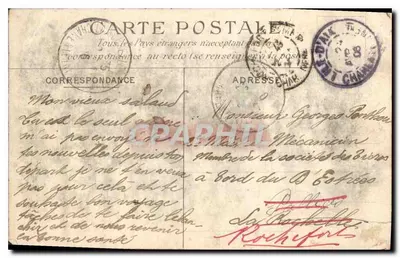 Cluis (Indre) — Ruínas do Velho Castelo — Editora E.C. Châteaufort, número de série não visível — Verso