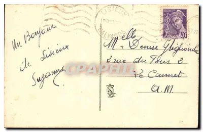 Santa Teresina del Bambino Gesù — coprendo il suo crocifisso di rose — editore non visibile — Verso