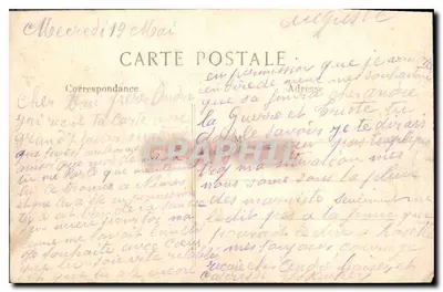 Arras — Linkerkant van de Kleine Plein na het laatste bombardement — L. C. H. Parijs, n° 279 — Achterkant