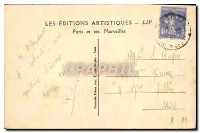 Paris — Panorama über die Seine — Éditions LIP — Rückseite