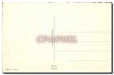 Dzwon na wieży — zimowy krajobraz z śniegiem — seria nr 1975 — Rewers
